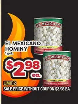 Torres Supermercado EL MEXICANO HOMINY offer