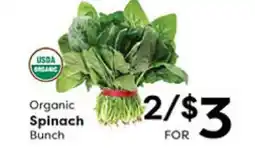 Rich's Fresh Market Organic Spinach Bunch offer