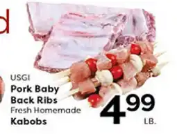Rich's Fresh Market USGI Pork Baby Back Ribs Fresh Homemade Kabobs offer