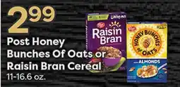 Rich's Fresh Market Post Honey Bunches Of Oats or Raisin Bran Cereal offer