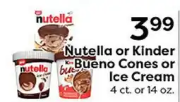 Rich's Fresh Market Nutella or Kinder Bueno Cones or Ice Cream offer