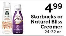 Rich's Fresh Market Starbucks or Natural Bliss Creamer offer