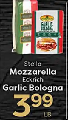 Rich's Fresh Market Stella Mozzarella Eckrich Garlic Bologna offer