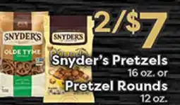 Rich's Fresh Market Snyder's Pretzels Olde Tyme or Pretzel Rounds offer