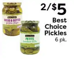 Rich's Fresh Market Best Choice Pickles offer