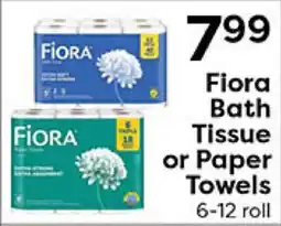 Rich's Fresh Market Fiora Bath Tissue or Paper Towels offer