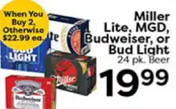 Rich's Fresh Market Miller Lite, MGD, Budweiser, or Bud Light offer