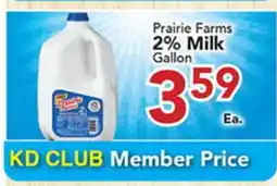 Eurofresh Market Prairie Farms 2% Milk Gallon offer