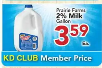 Eurofresh Market Prairie Farms 2% Milk Gallon offer