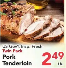 Eurofresh Market US Gov't Insp. Fresh Twin Pack Pork Tenderloin offer