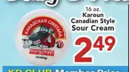 Eurofresh Market 16 oz. Karoun Canadian Style Sour Cream offer