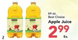 Eurofresh Market 64 oz. Best Choice Apple Juice offer
