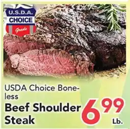 Eurofresh Market USDA Choice Bone-less Beef Shoulder Steak offer