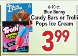 Eurofresh Market Blue Bunny Candy Bars or Trolli Pops Ice Cream offer