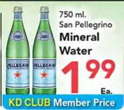Eurofresh Market 750 ml. San Pellegrino Mineral Water offer