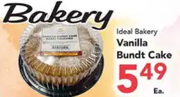 Eurofresh Market Ideal Bakery Vanilla Bundt Cake offer