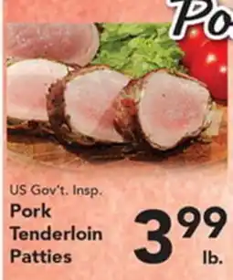 Eurofresh Market US Gov't Insp. Pork Tenderloin Patties offer