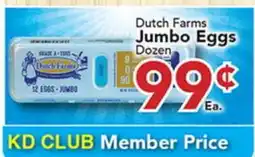 Eurofresh Market Dutch Farms Jumbo Eggs offer