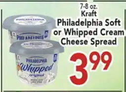 Eurofresh Market Kraft Philadelphia Soft or Whipped Cream Cheese Spread offer