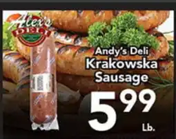 Eurofresh Market Andy's Deli Krakowska Sausage offer