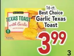 Eurofresh Market 16 ct. Best Choice Garlic Texas Toast offer
