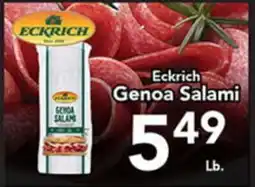 Eurofresh Market Eckrich Genoa Salami offer
