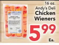 Eurofresh Market 16 oz. Andy's Deli Chicken Wieners offer