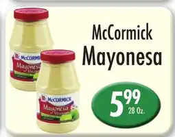 Garden Fresh Market McCormick Mayonesa offer