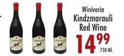Garden Fresh Market Winiveria Kindzmarauli Red Wine offer