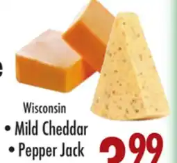 Garden Fresh Market Wisconsin Mild Cheddar, Pepper Jack offer