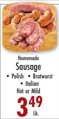 Garden Fresh Market Homemade Sausage offer