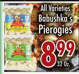 Garden Fresh Market All Varieties Babushka's Pierogies offer