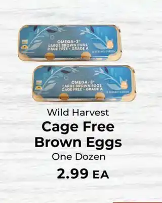 Sunset Foods Wild Harvest Cage Free Brown Eggs offer