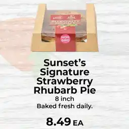 Sunset Foods Sunset's Signature Strawberry Rhubarb Pie offer
