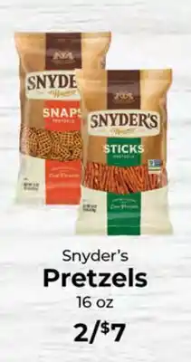 Sunset Foods Snyder's Pretzels offer