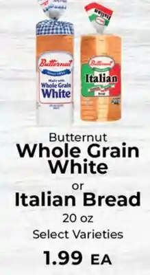 Sunset Foods Butternut Whole Grain White or Italian Bread offer