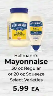 Sunset Foods Hellmann's Mayonnaise offer