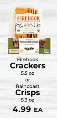 Sunset Foods Firehook Crackers or Raincoast Crisps offer