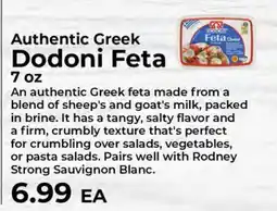Sunset Foods Authentic Greek Dodoni Feta offer