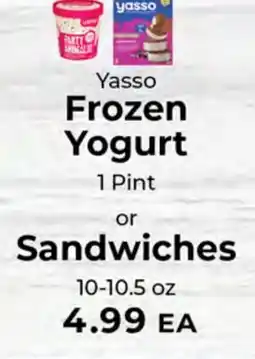 Sunset Foods Yasso Frozen Yogurt Sandwiches offer