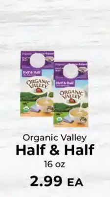 Sunset Foods Organic Valley Half & Half offer
