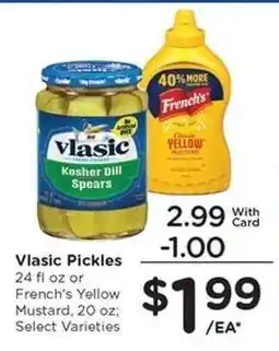 Kroger Vlasic Pickles or French's Yellow Mustard offer