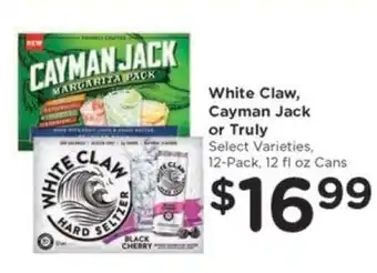 Kroger White Claw, Cayman Jack or Truly offer