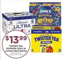 Kroger Twisted Tea, Michelob Ultra or Jumex Hard Nectar offer