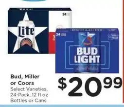 Kroger Bud, Miller or Coors offer