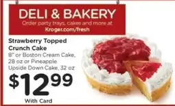 Kroger Strawberry Topped Crunch Cake offer