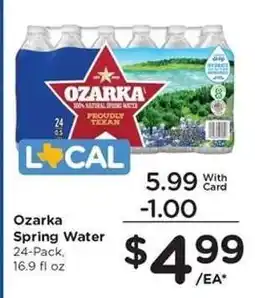 Kroger Ozarka Spring Water offer