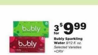 Stater Bros Bubly Sparkling Water offer
