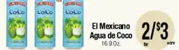 Big Saver Foods El Mexicano Agua de Coco offer