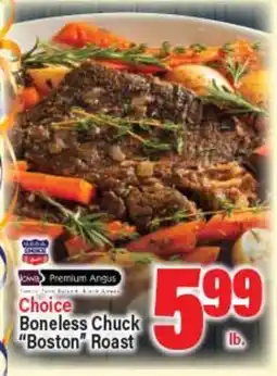 Angelo Caputo's Fresh Market Choice Boneless Chuck Boston Roast offer
